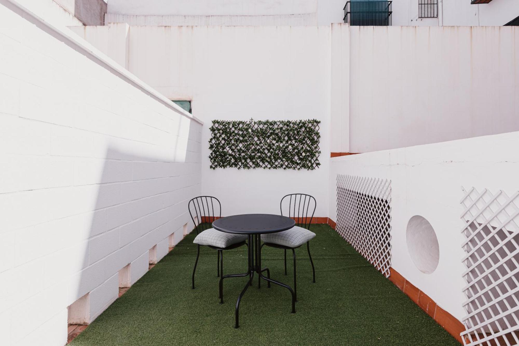 Quiet Terrace In Triana Close To The River Siviglia